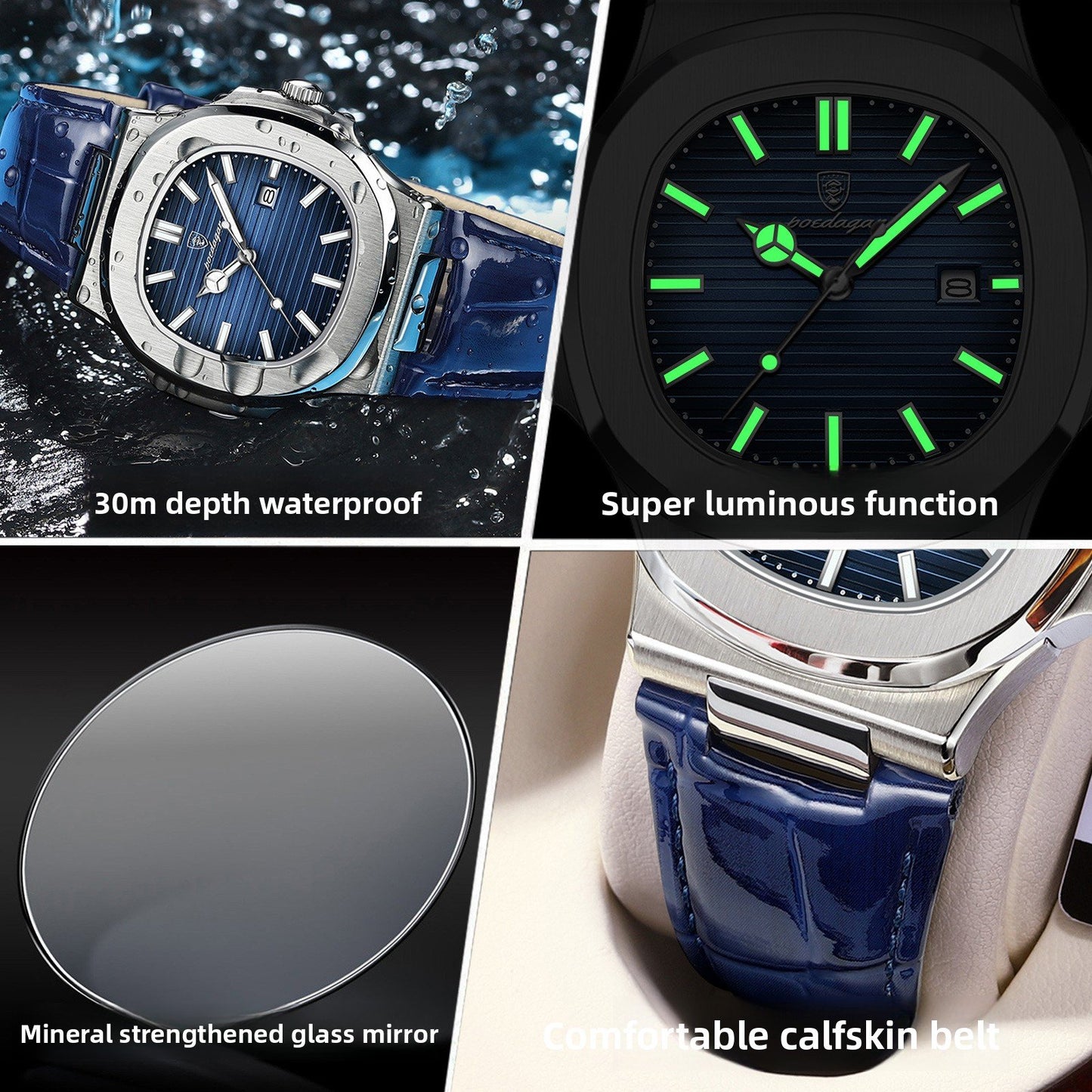 The new precious ultra-thin men's watch, which is waterroof.