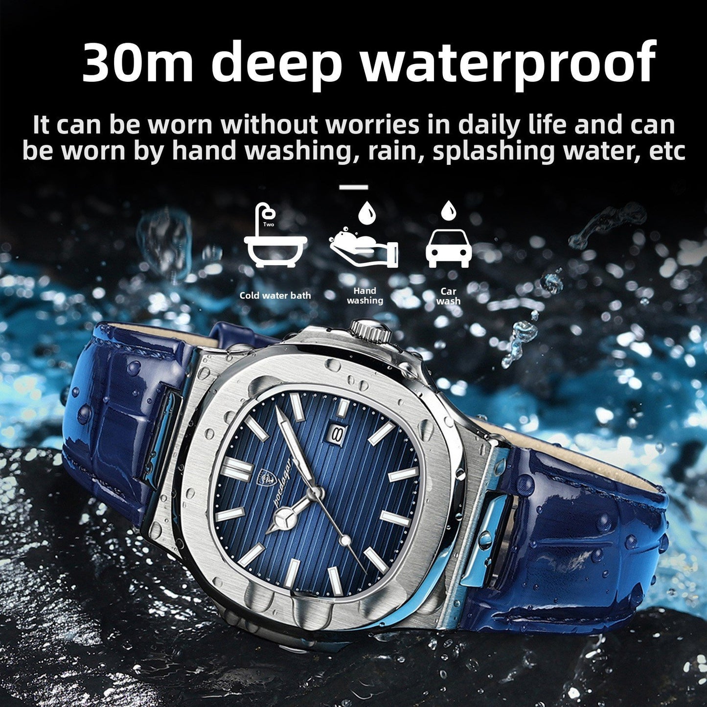 The new precious ultra-thin men's watch, which is waterroof.